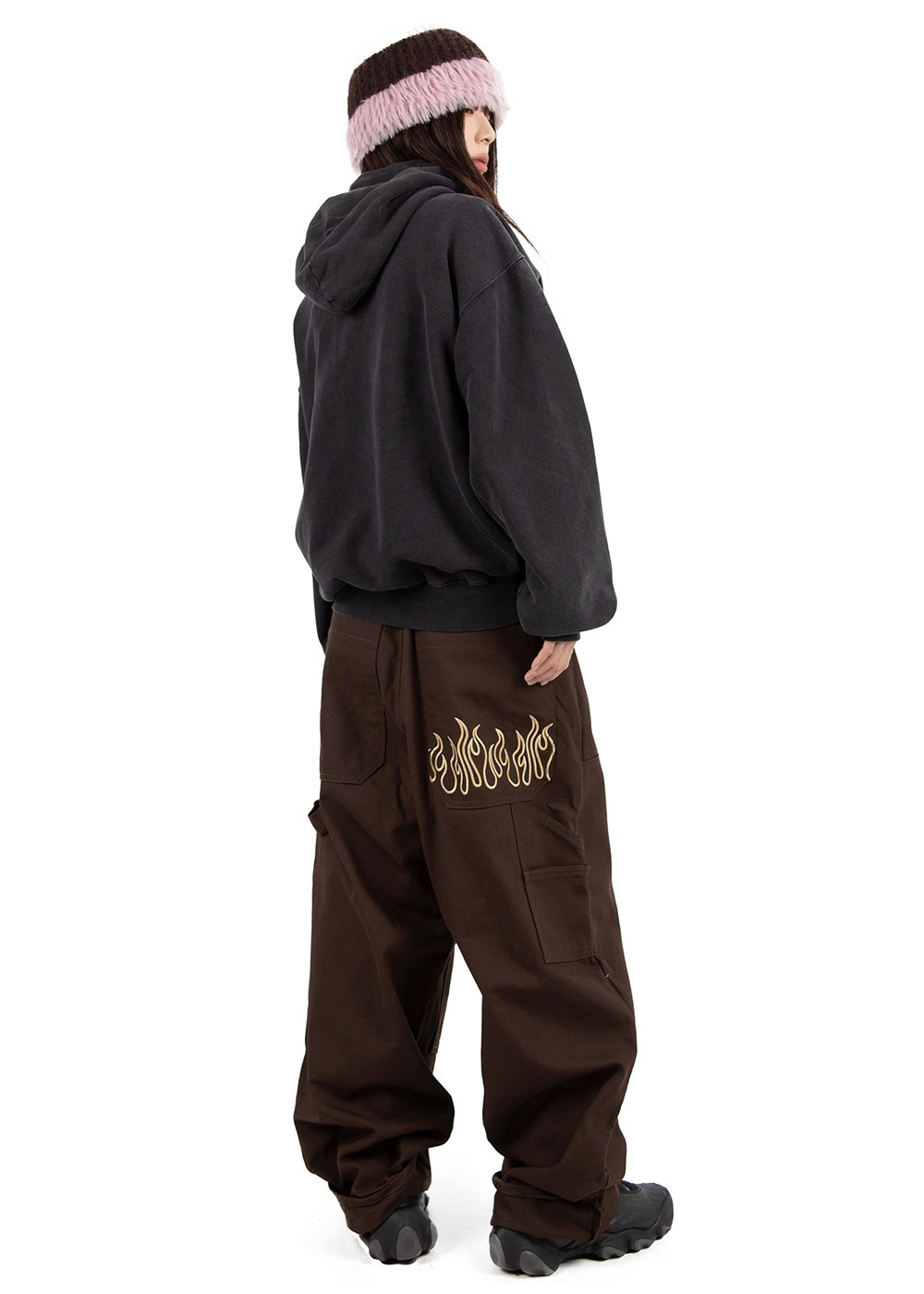 FLAME DOUBLE KNEE CANVAS TROUSER
