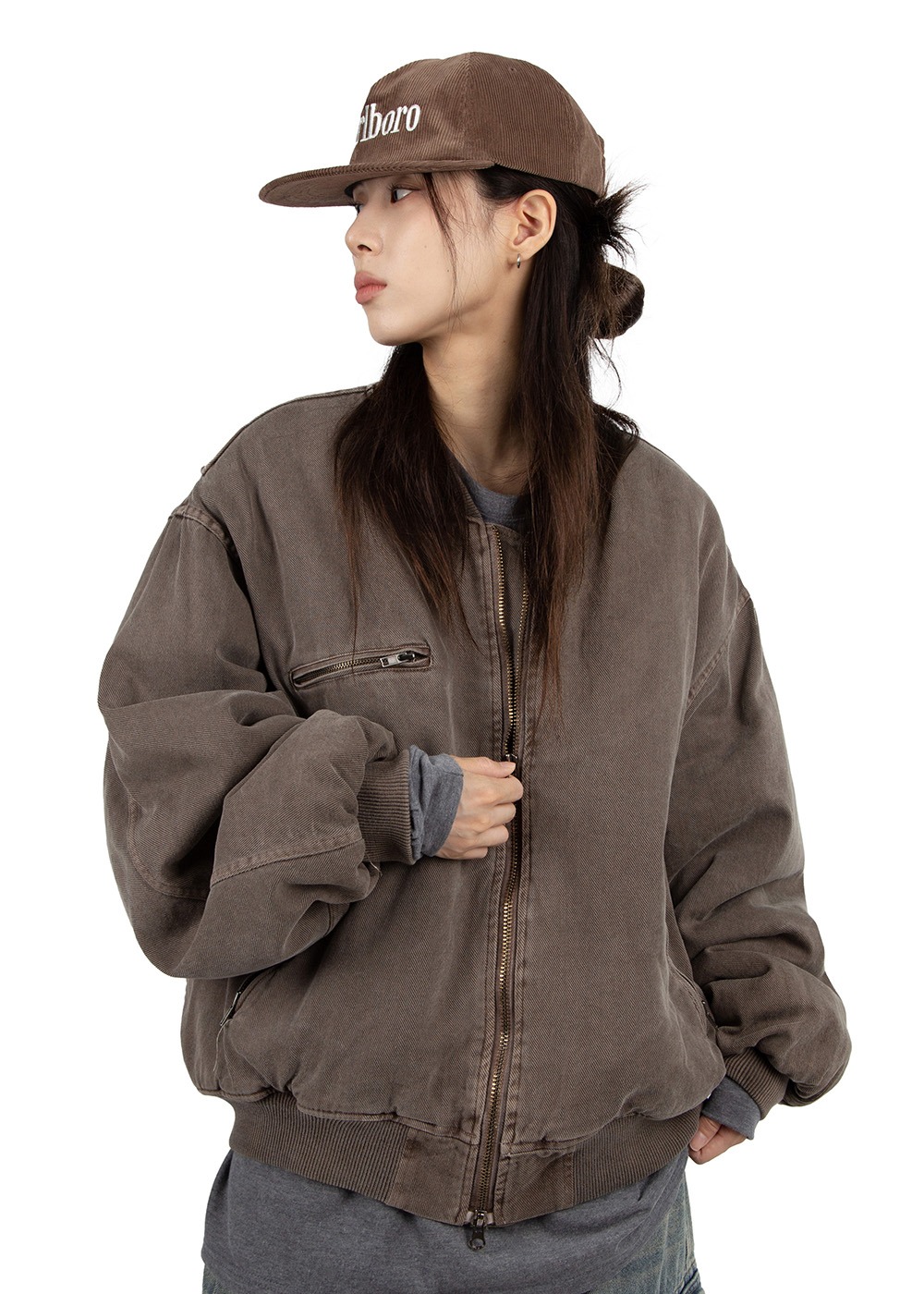 PIGMENT WASHED OVER JACKET *일주일 소요*