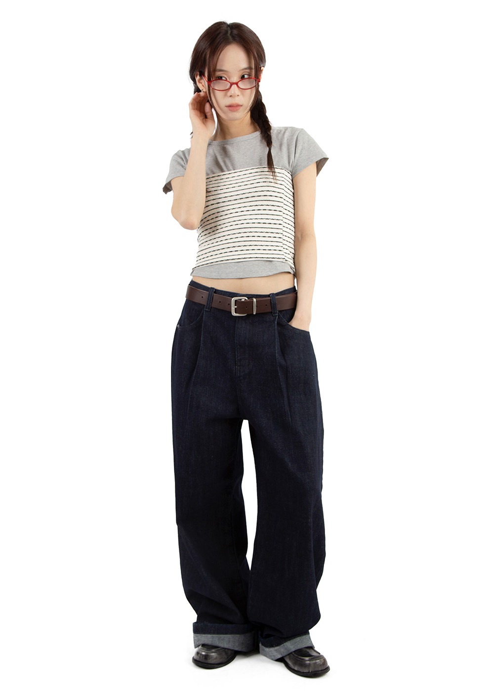 FRENCH RAW PINTUCK JEANS*2주 소요*