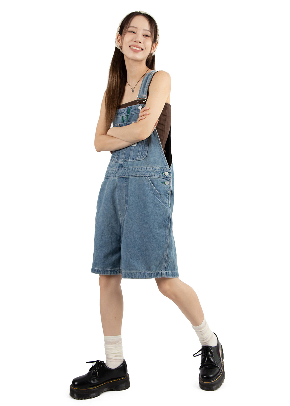 OVERALL HALF JEANS