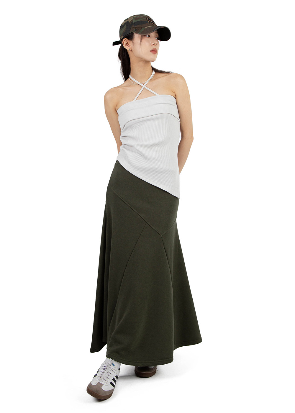 SECTION FLARE SWEAT SKIRT