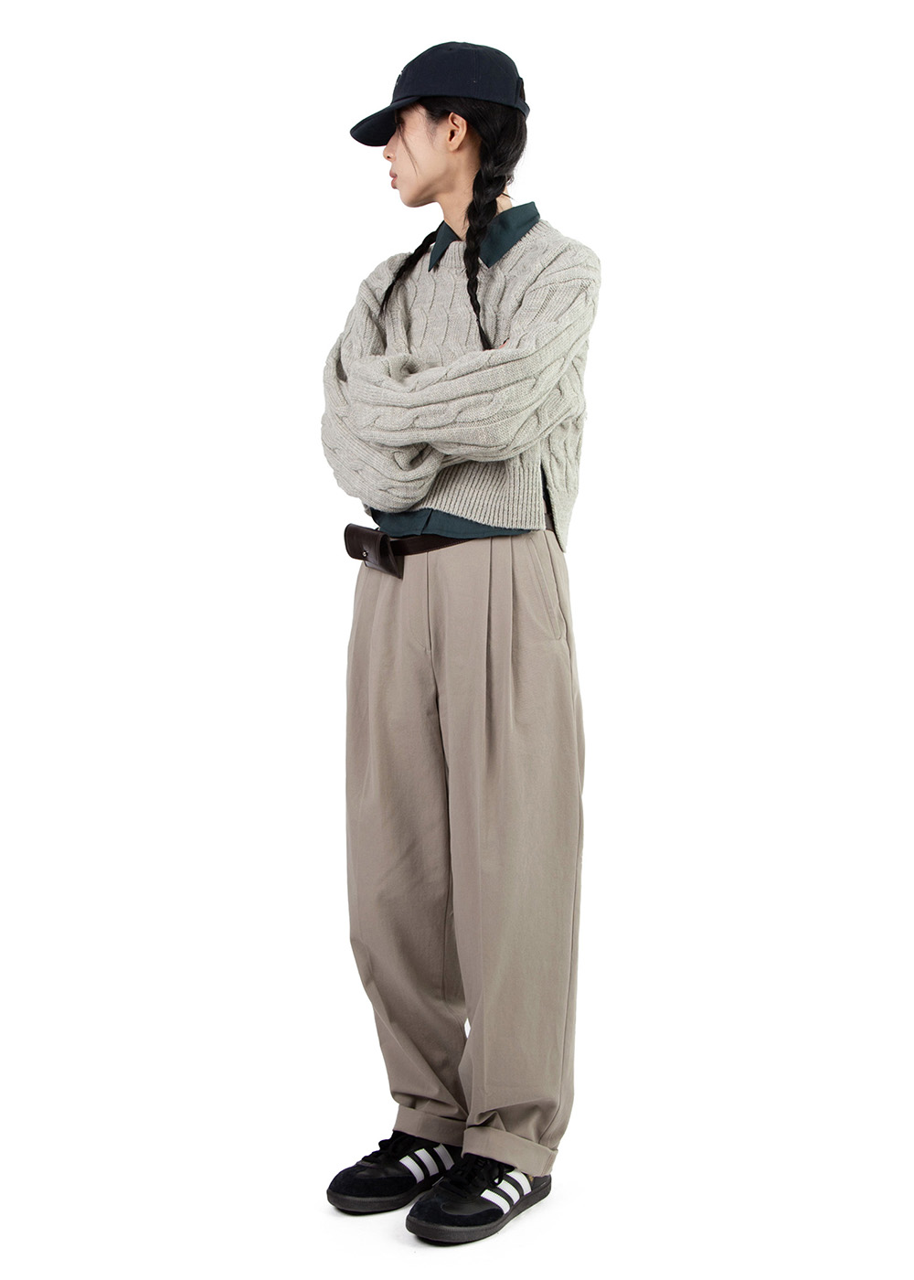 FRENCH PINTUCK TROUSER