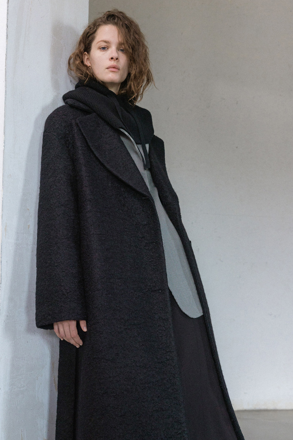 [리파인드902] Wool Side Button Long Coat