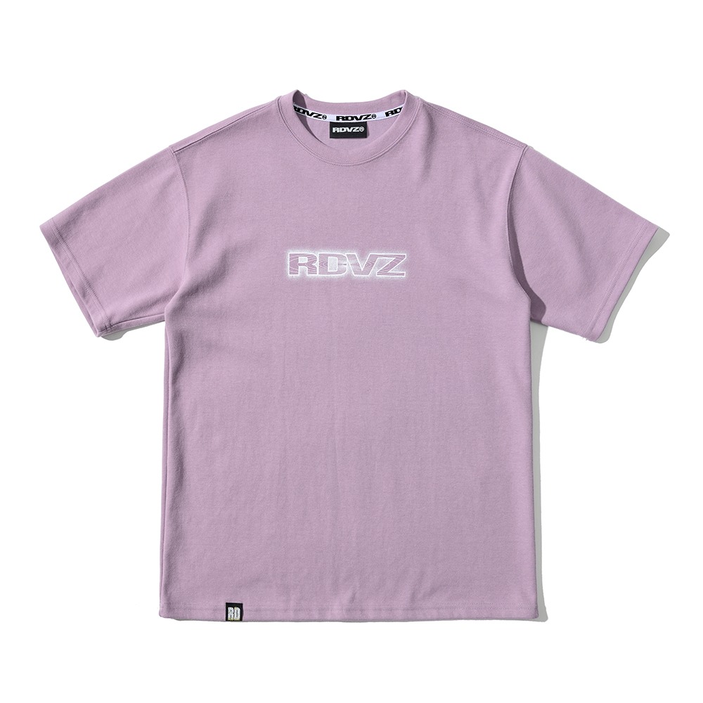 랑데부 네온 로고 티셔츠 - 핑크