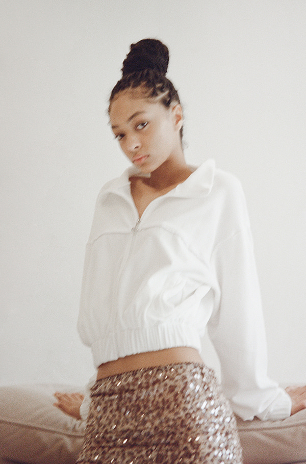 velvet track zip-up - theVirgins