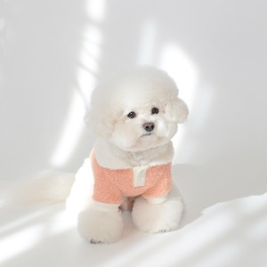 [에덴숑]Mink Fur Collar T(밍크 퍼 칼라티) - 오렌지