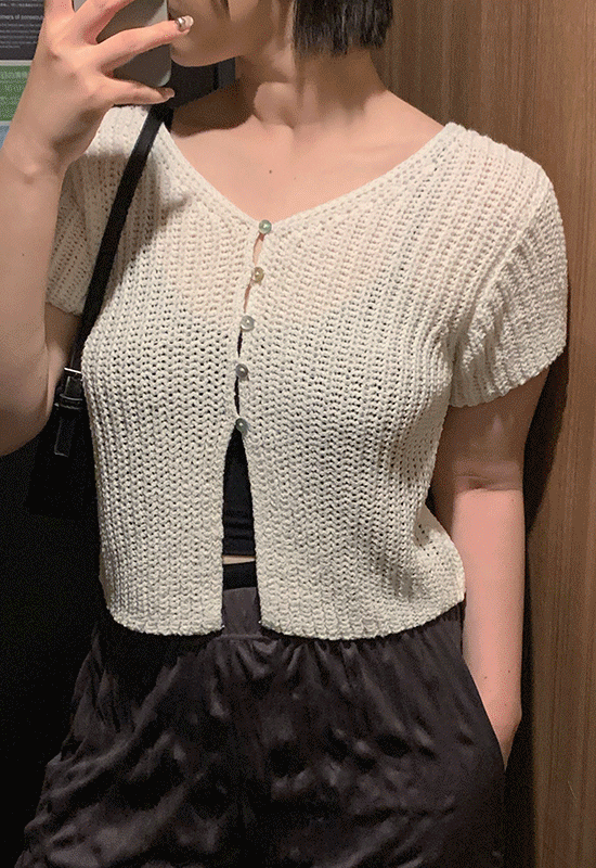나띠 보카시 knit bolero (3color)