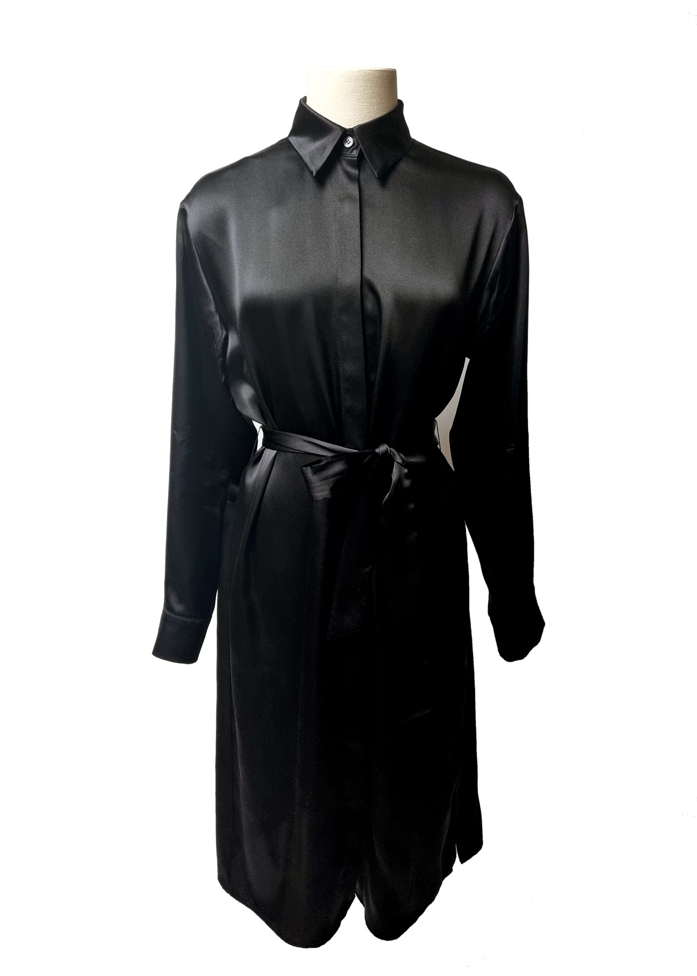 The Suits Beautiful Light Silk100 Dress, Black 아름다운빛 실크100 원피스 (박스핏)