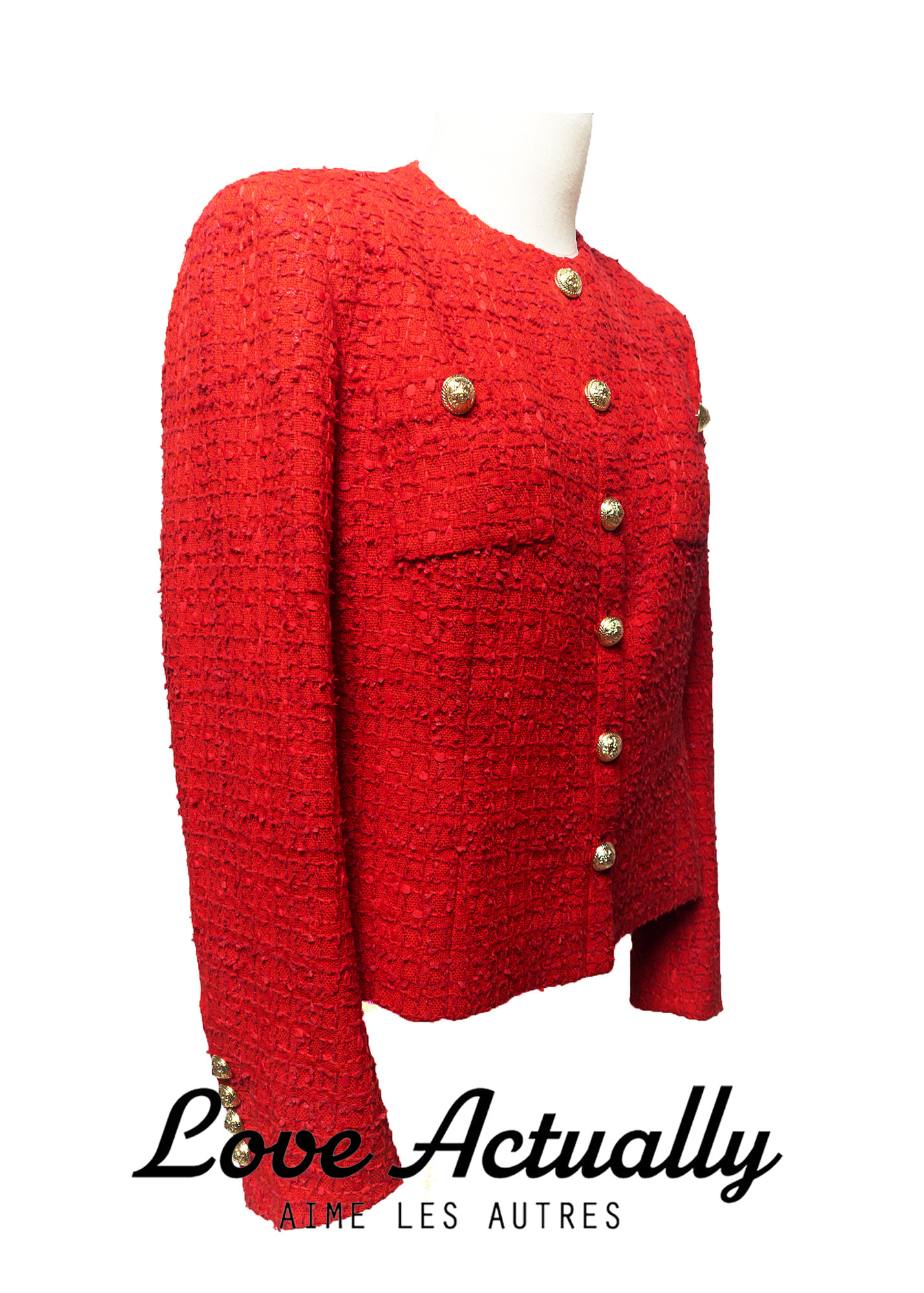 24FW Queen&#039;s Classic Music Tweed Jacket,red  여왕의 클래식 음악 트위드 자켓/ 장인선생님의 한땀한땀 만들은자켓(레드)