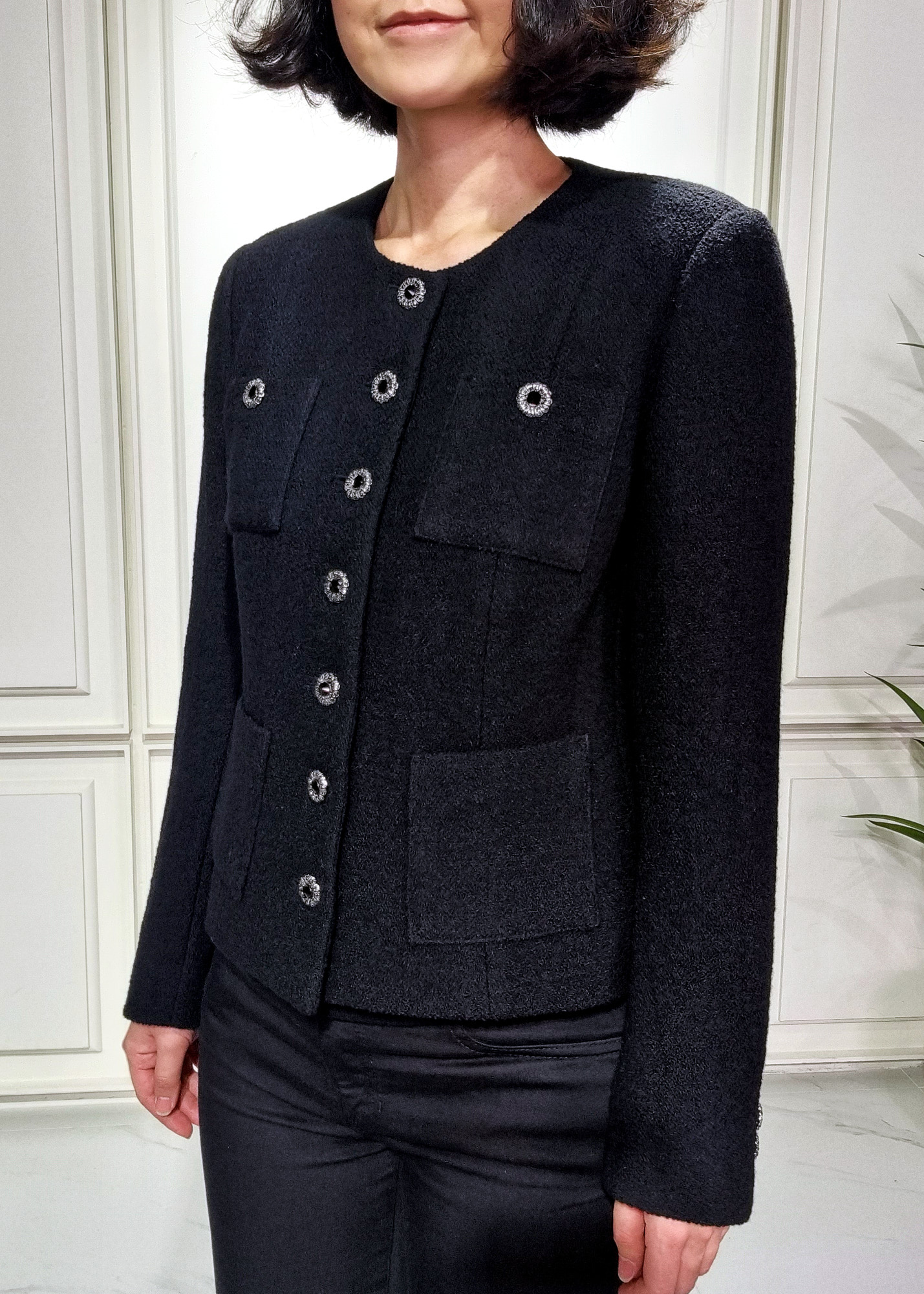 Paris Garden Valentine Tweed Boucle Jacket Black(원단변경)