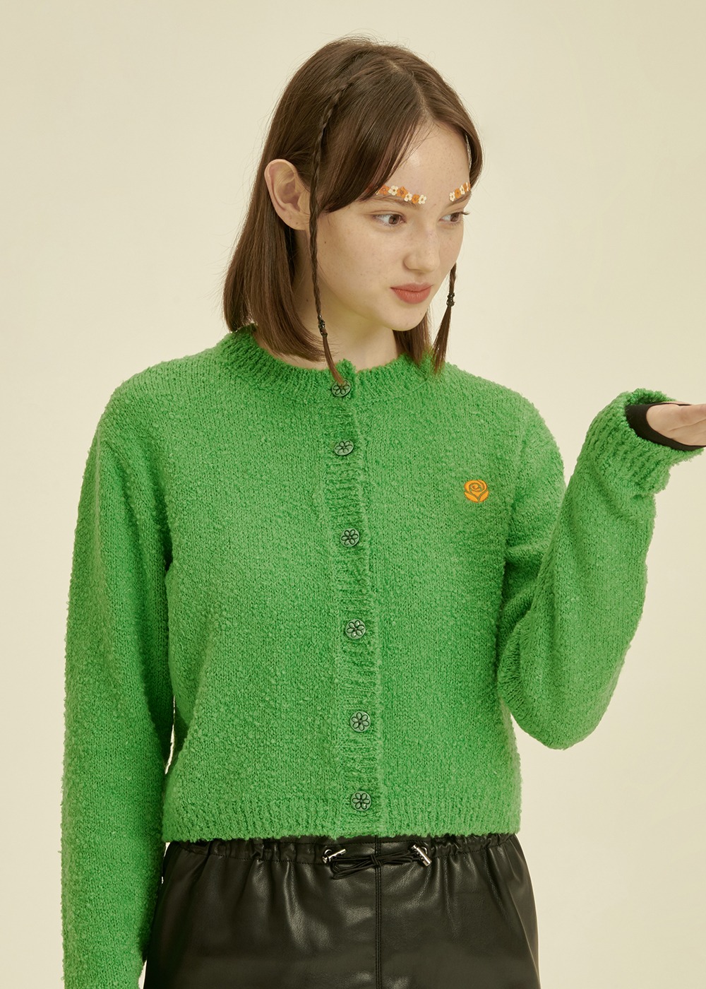 Loop Knit Cardigan [GREEN]Loop Knit Cardigan [GREEN]자체브랜드