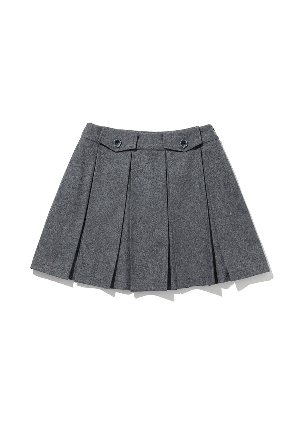 Pleats Wool Mini Skirt [GREY]Pleats Wool Mini Skirt [GREY]자체브랜드