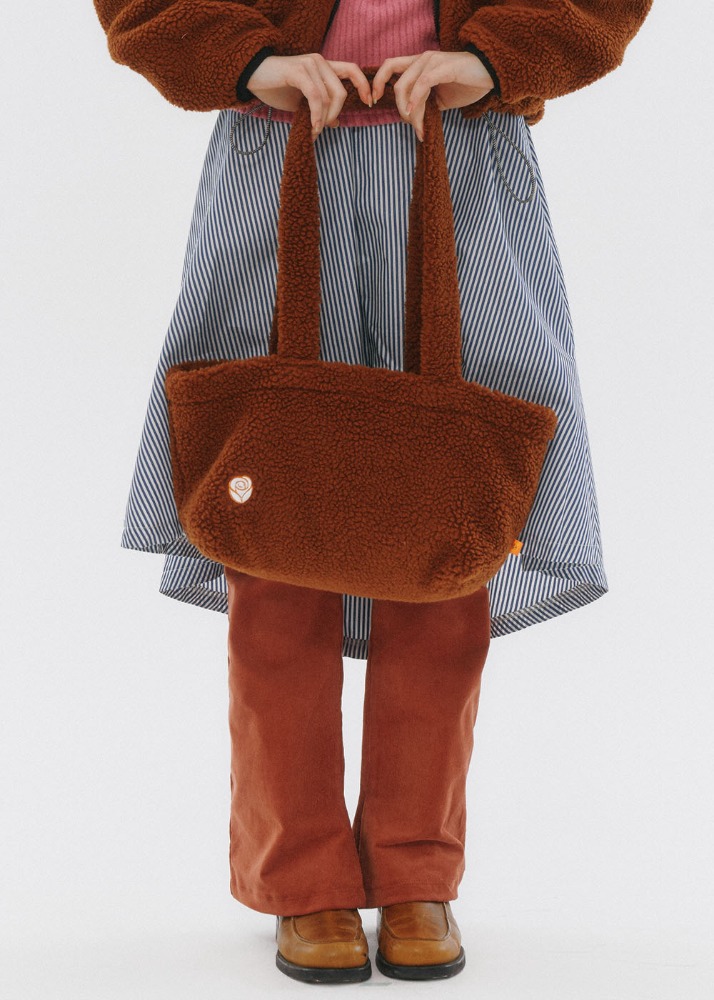 Rose Fleece Shopper Bag [TEDDY BROWN]Rose Fleece Shopper Bag [TEDDY BROWN]로씨로씨