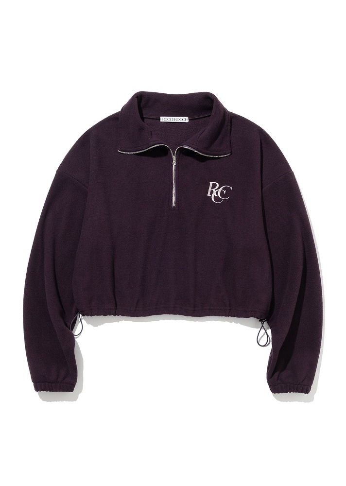 RCC Fleece Half Zipup Crop Sweatshirt [PURPLE]RCC Fleece Half Zipup Crop Sweatshirt [PURPLE]로씨로씨