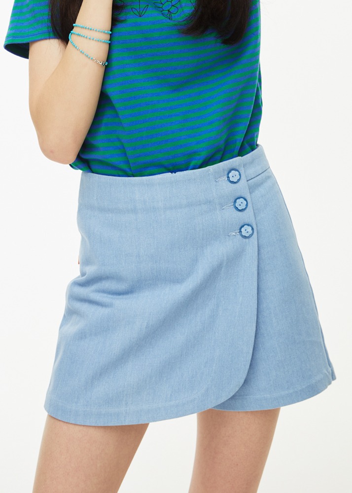 Rose Denim Skirt pants [LIGHT BLUE]Rose Denim Skirt pants [LIGHT BLUE]로씨로씨