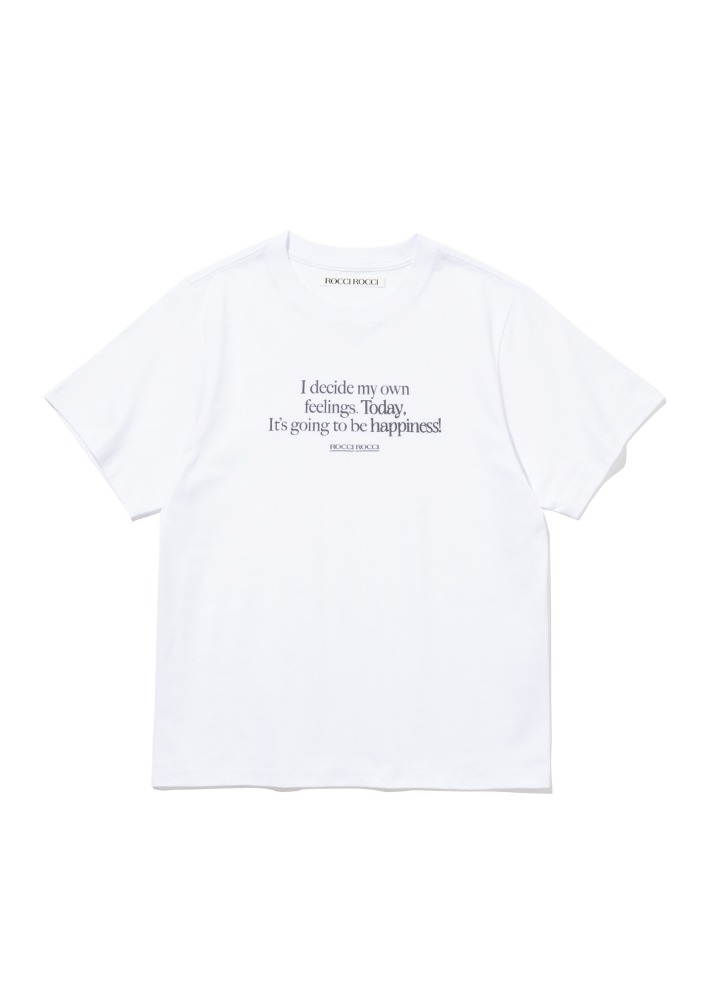 Feeling Today Tight fit T-shirt [WHITE]Feeling Today Tight fit T-shirt [WHITE]로씨로씨