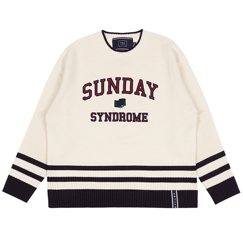 SUNDAY SYNDROME STUDENT KNITWEAR_OATMEAL
