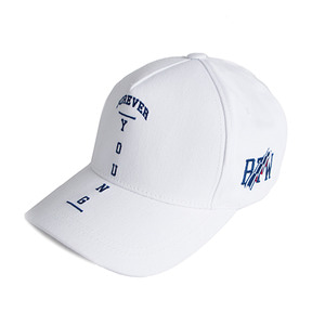 Forever Young Cross Ball Cap_White