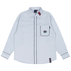 SUNDAY SYNDROME PIPING SHIRT_SKY BLUE