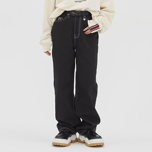 [TGT X RMTCRW]POINT STITCHES JEANS_BLACK