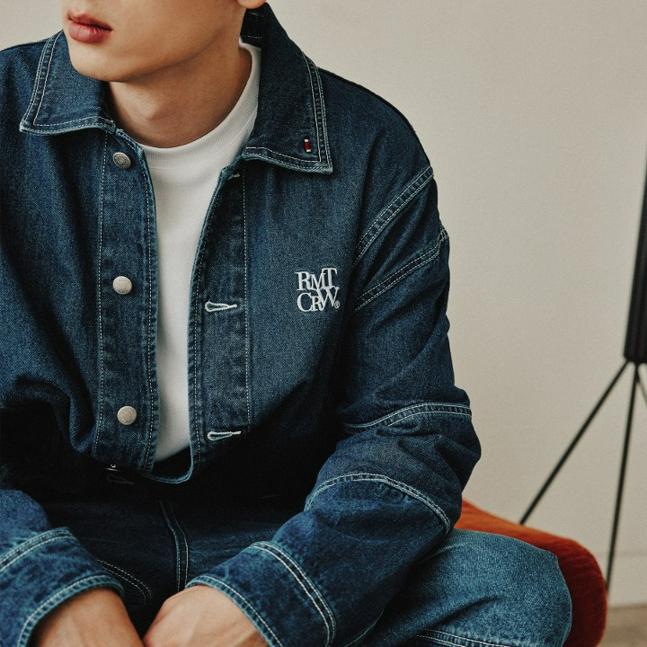 WIDE DENIM JACKET_BLUE