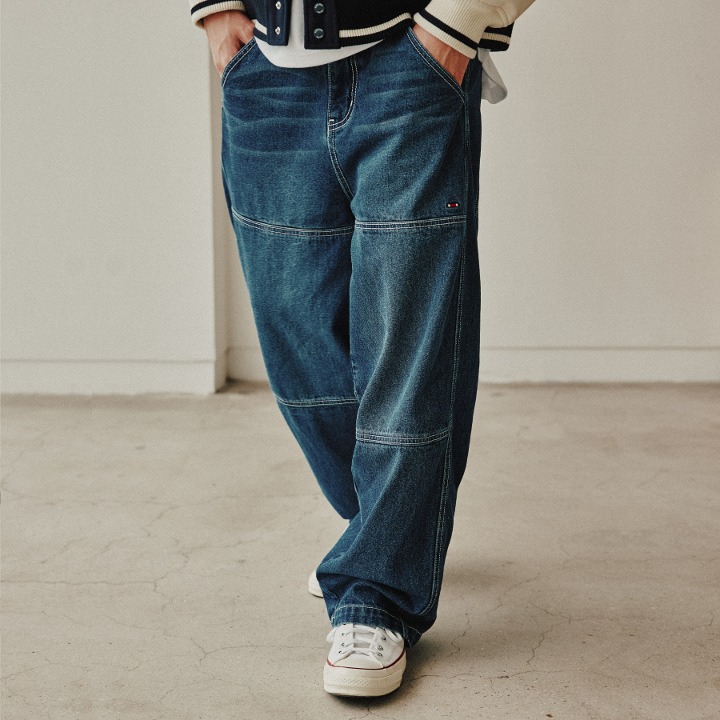 [WOOZI collection]ENGINEERING WIDE JEANS_BLUE