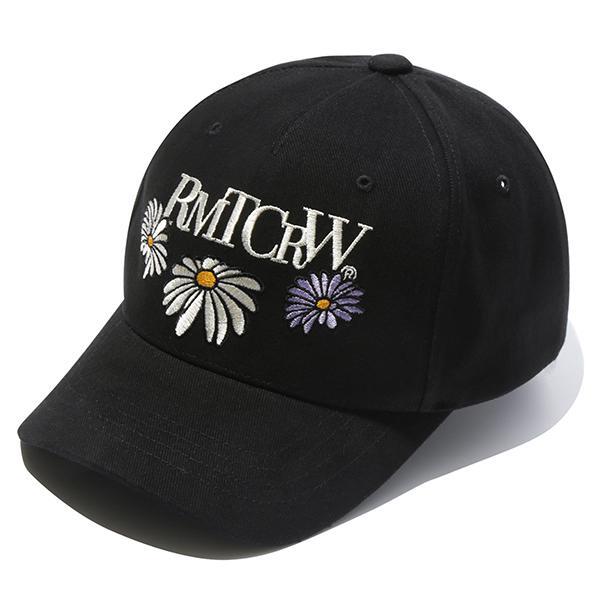 FLOWER LOGO BALL CAP_BLACK
