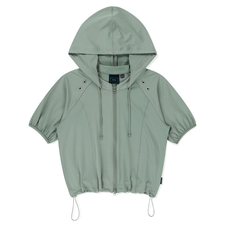 ROMANTIC CROWN ♥ FLOWER EYELET HOOD JACKET /追跡付 FLOWER EYELET HOOD JACKET_BLK | ROMANTIC CROWN