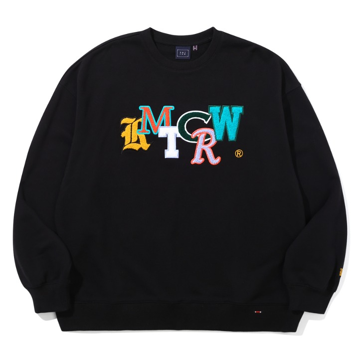 ROMANTIC CROWN★Unisex★OUT FONT LOGO CREWNECK_3色♪ 로맨틱크라운