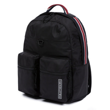 CEREMONY DOUBLE POUCH BACKPACK_BLACK