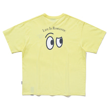 SEE SIDE FACE TEE_LIGHT YELLOW