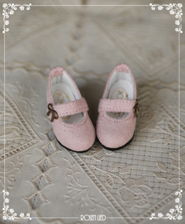 Suede shoes (baby pink)