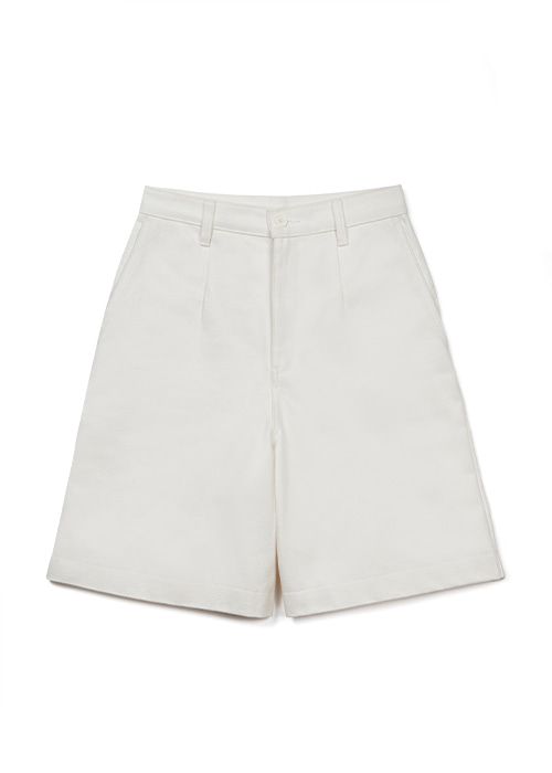Bermuda Denim Pants White