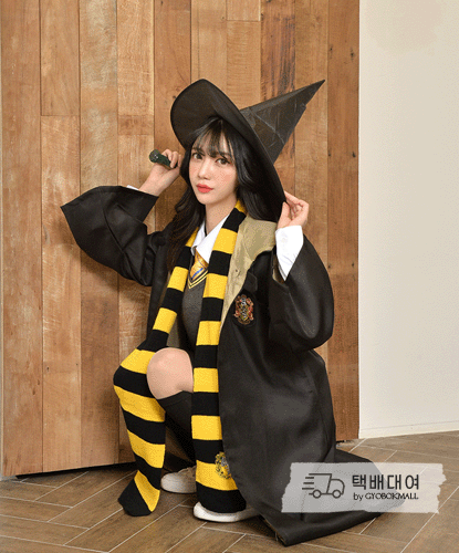 [대여] 마법학교 옐로우 목도리 졸업사진 졸업사진컨셉 졸업스냅 졸사 수능사진♡