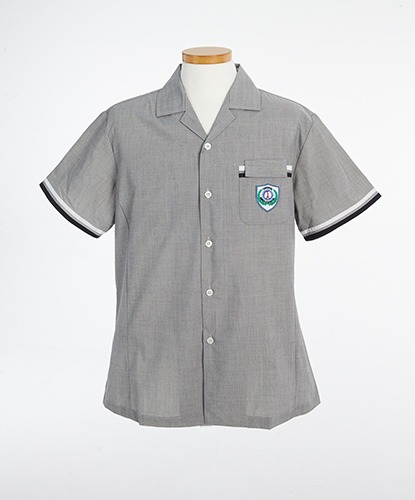 연그레이 포켓 포인트 반팔셔츠 (초월중) 교복셔츠 교복 학생복