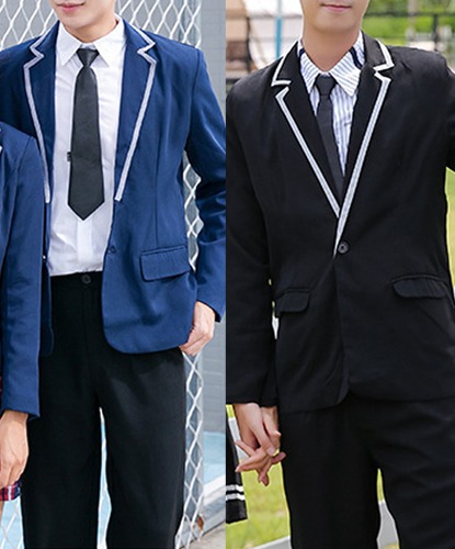 [대여] 블루 블랙 남자교복 풀세트 교복 학생복♡