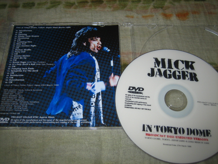 MICK JAGGER - OSAKA 1988 3RD NIGHT (2CD + bonus DVD , BRAND NEW