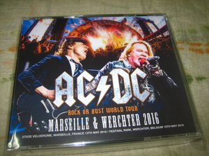 AC/DC with AXL ROSE - MARSEILLE &amp; WERCHTER 2016 (4CD , BRAND NEW)