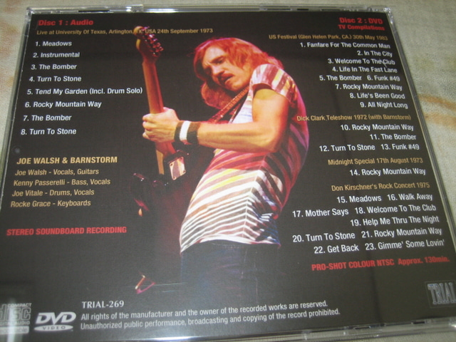 JOE WALSH - STORM WARNING (CD + DVD + bonus CD , BRAND NEW) - rzrecord