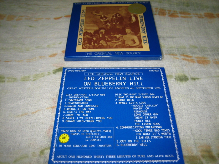 LED ZEPPELIN - LIVE ON BLUEBERRY HILL (2CD BOX) - rzrecord