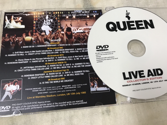 QUEEN - LIVE AID : COLLECTOR'S EDITION (1DVD) - rzrecord
