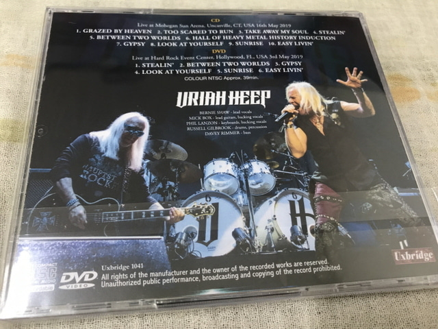 URIAH HEEP - UNCASVILLE 2019 (CD + DVD , BRAND NEW) - rzrecord