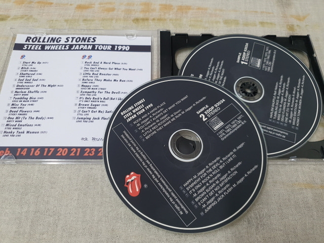 THE ROLLING STONES - STEEL WHEELS JAPAN TOUR 1990 FEB. (2CD