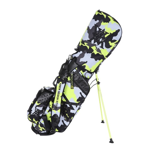 LIME CAMO Pattern Stand Bag