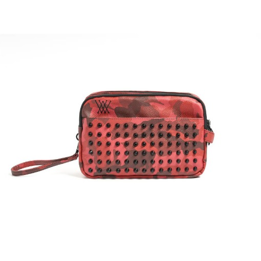 Anew Signature Stud Red Camo Pouch