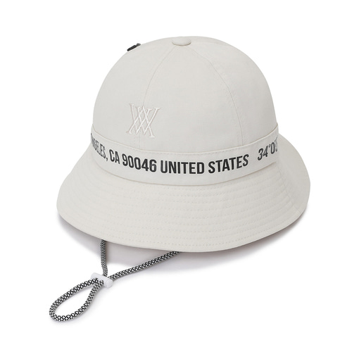 (UNI) NUMBER POINT 6 ANGLE BUCKET HAT_IV