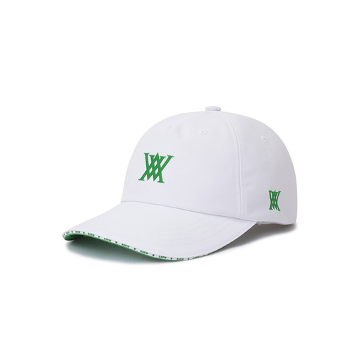 (UNI) MAGNETIC BUCKLE POINT BALL CAP_WH