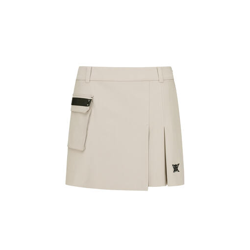 WOMEN OUT POCKET POINT A-LINE SKIRT_BE