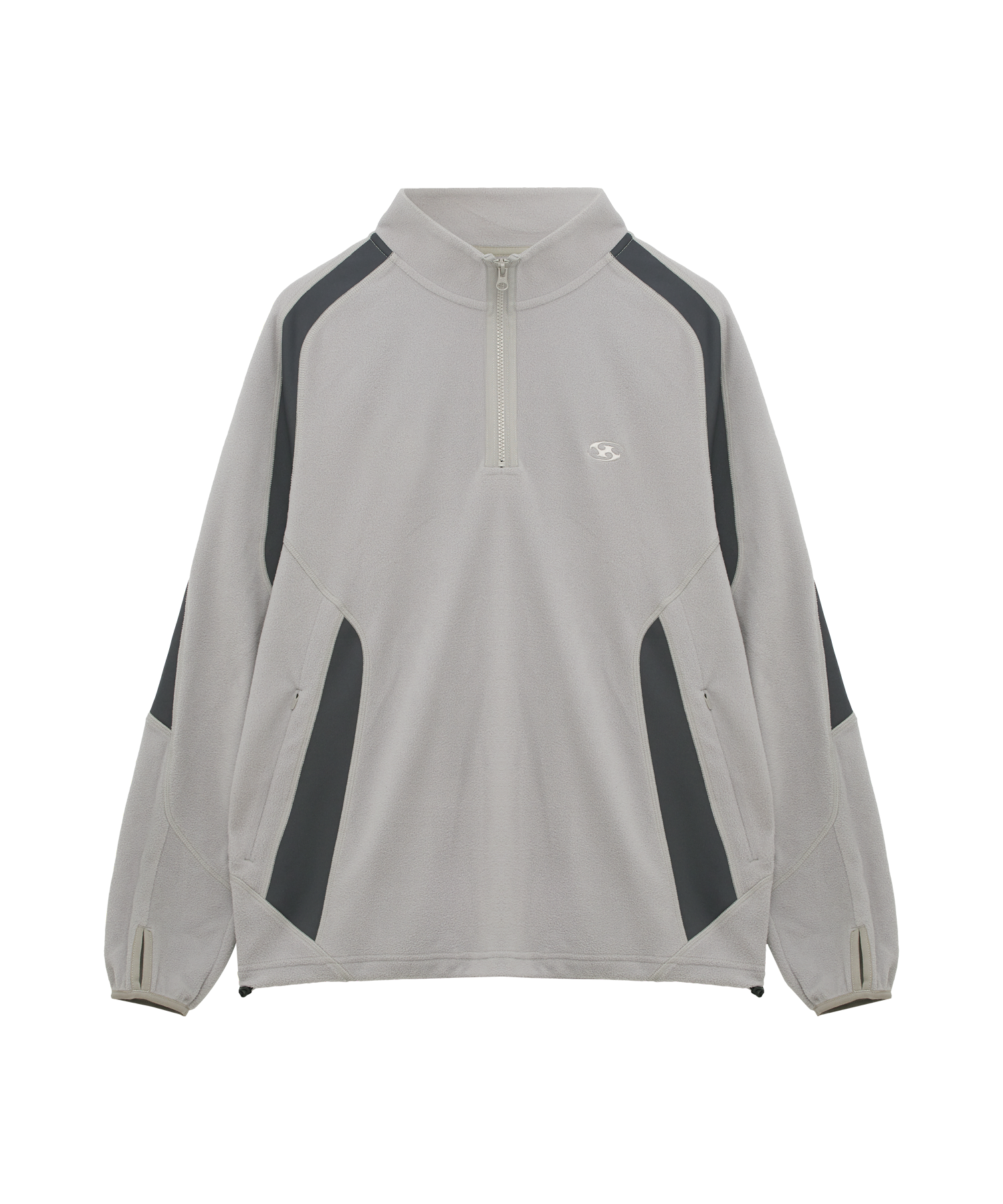 HALF ZIP-UP FLEECE [GREY] | SAN SAN GEAR