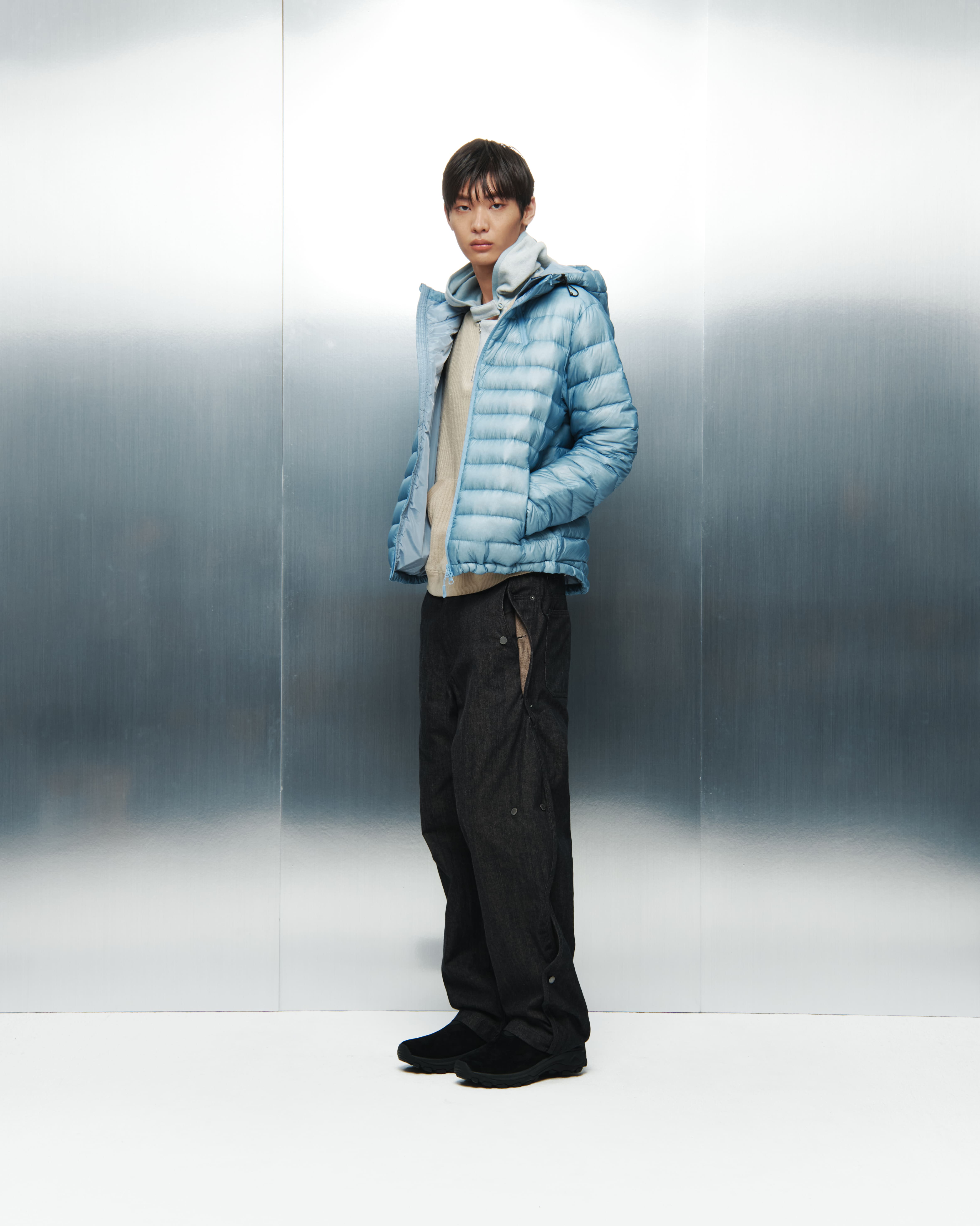 SUFFIX PUFFER JACKET [SKY BLUE]_24FW - SAN SAN GEAR